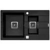 Zlewozmywak Pyramis ARKADIA 1 1/2B 1D czarny 78x48